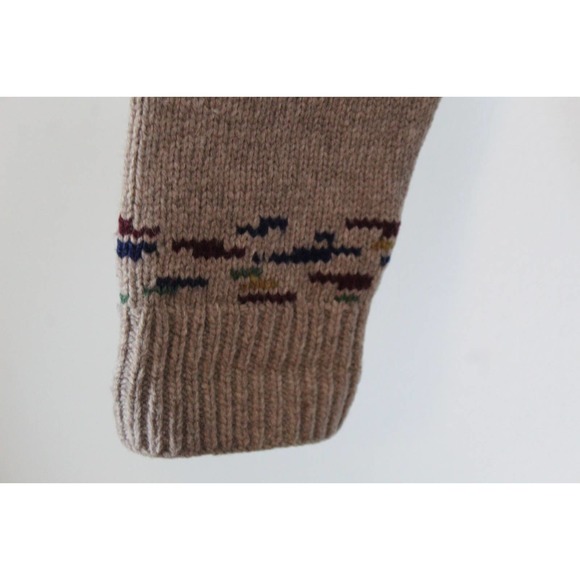 Lauren Ralph Lauren Lambswool Cardigan Hand Knit Mallard Duck Hunting M H13900 - Picture 6 of 11